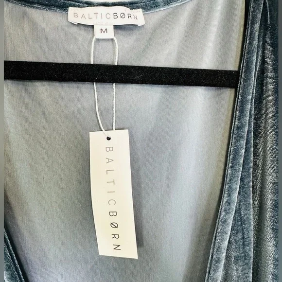 Baltic Born Katelyn velvet maxi wrap dress. - Picture 4 of 8